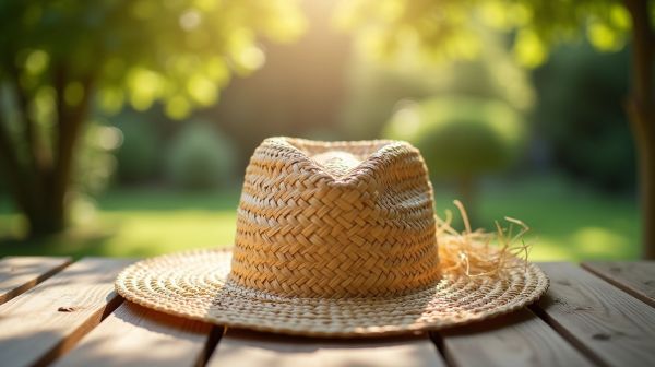 Un chapeau de paille, l'accessoire indispensable pour l'été